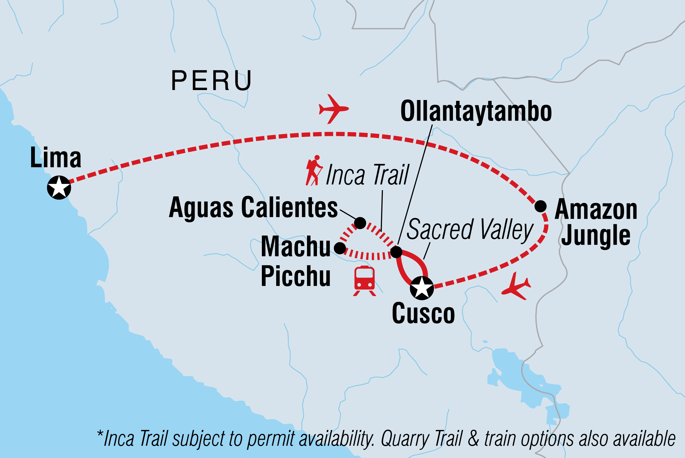 Map of Inca Encounter including Peru
