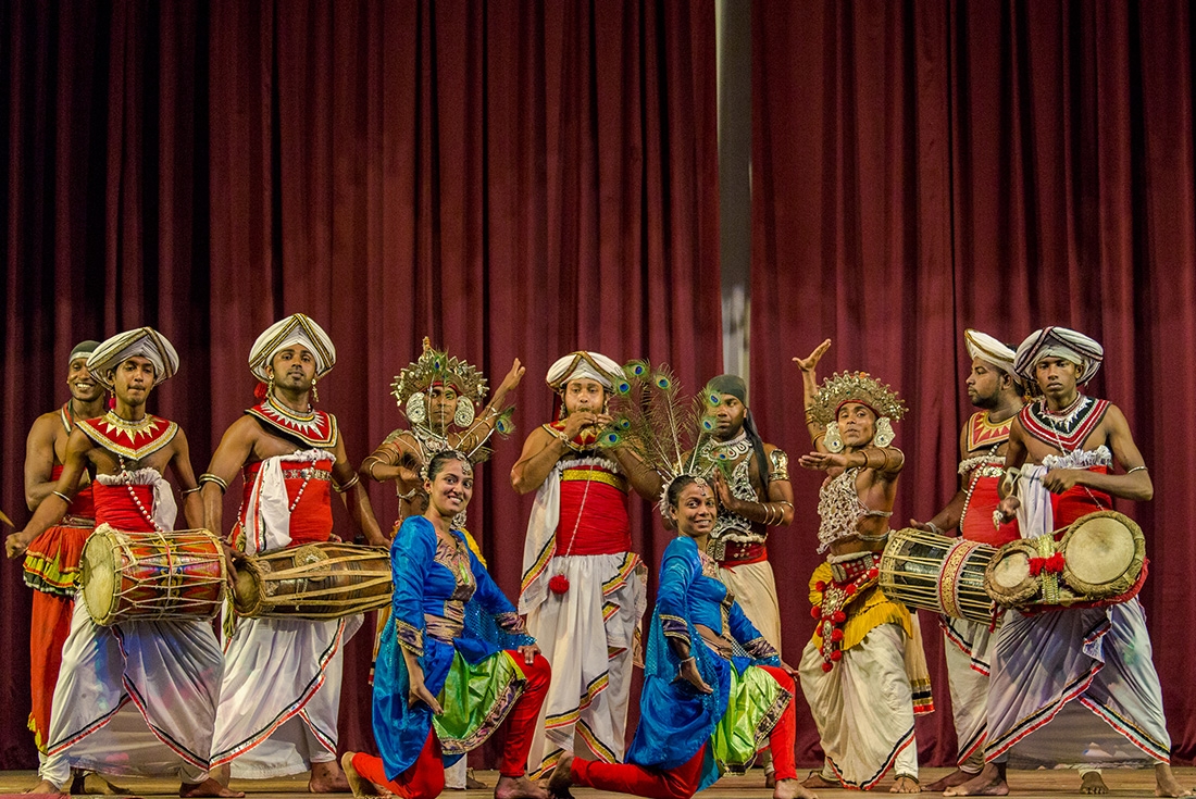 Kandian dancers performing traditional dances in Kandy, Sri Lanka
