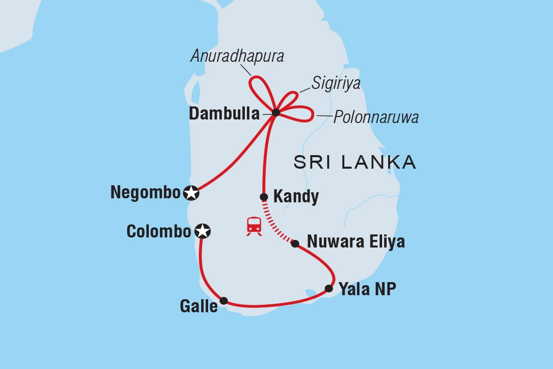 Map of Premium Sri Lanka In Depth including Sri Lanka