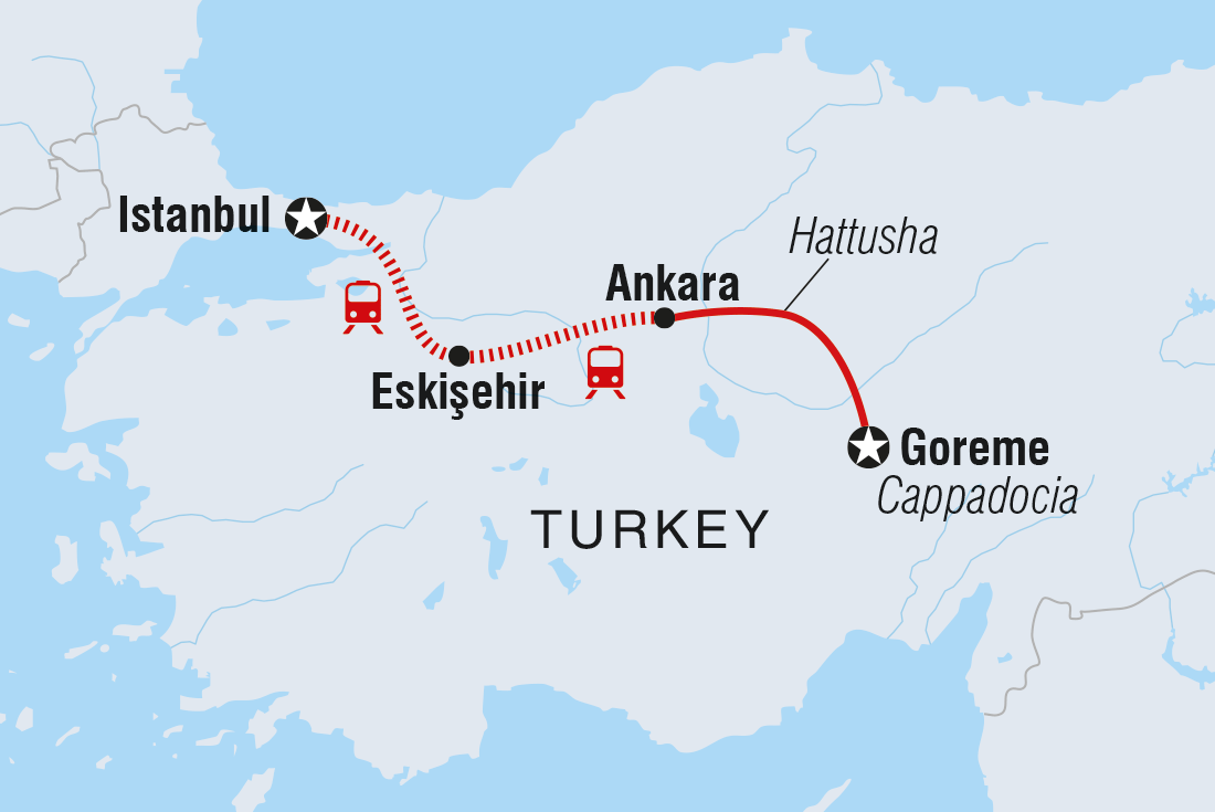 Map of Turkey Backroads including Turkey