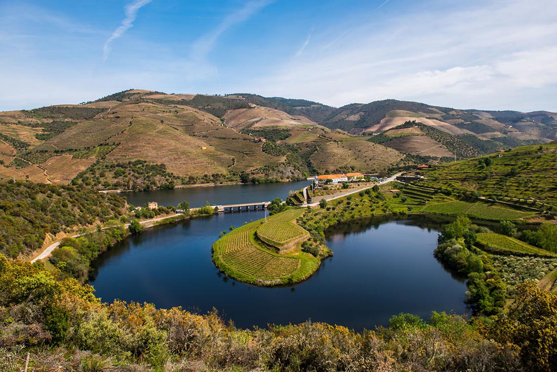 Portugal Feature Stay: Villa Gale Douro Vineyards aerial view