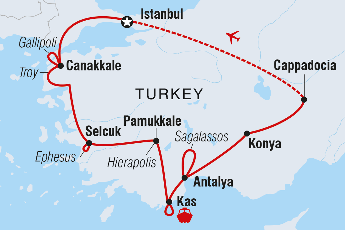 Map of Premium Turkey In Depth including Turkey