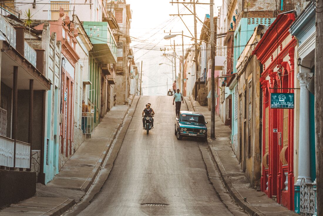 Rustic streets of Santiago, cuba