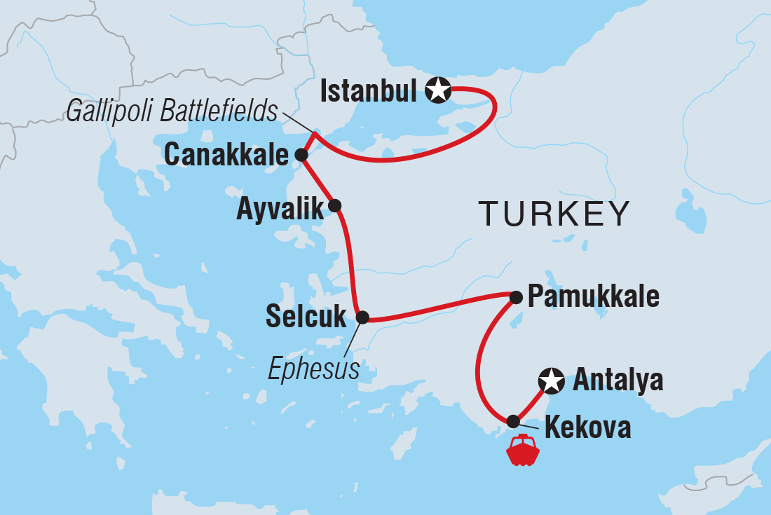 Map of Essential Turkey including Turkey