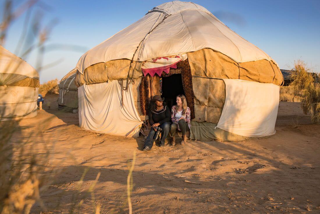 Witness Yurt Camp Uzbekistan with Intrepid Travel