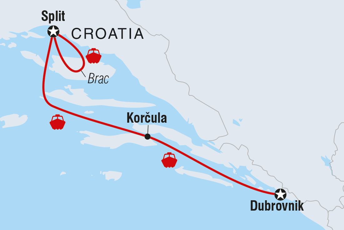 Map of Croatia Real Food Adventure including Croatia