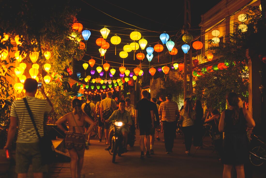 Lanterns Hoi An Vietnam night Intrepid Travel