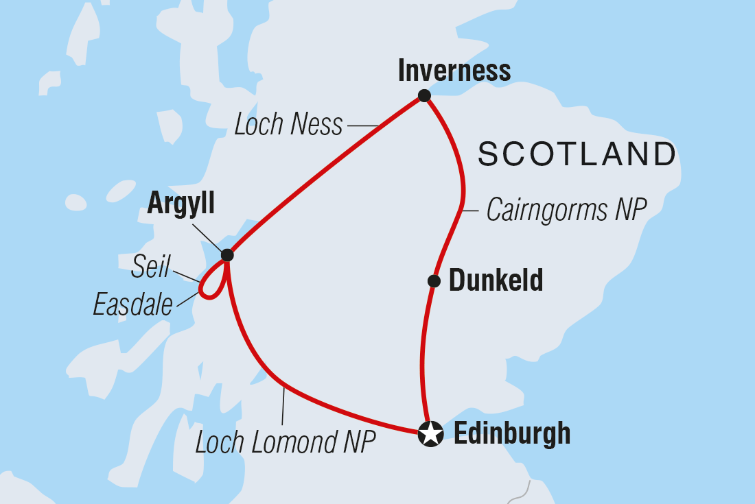 Map of Premium Scotland including United Kingdom
