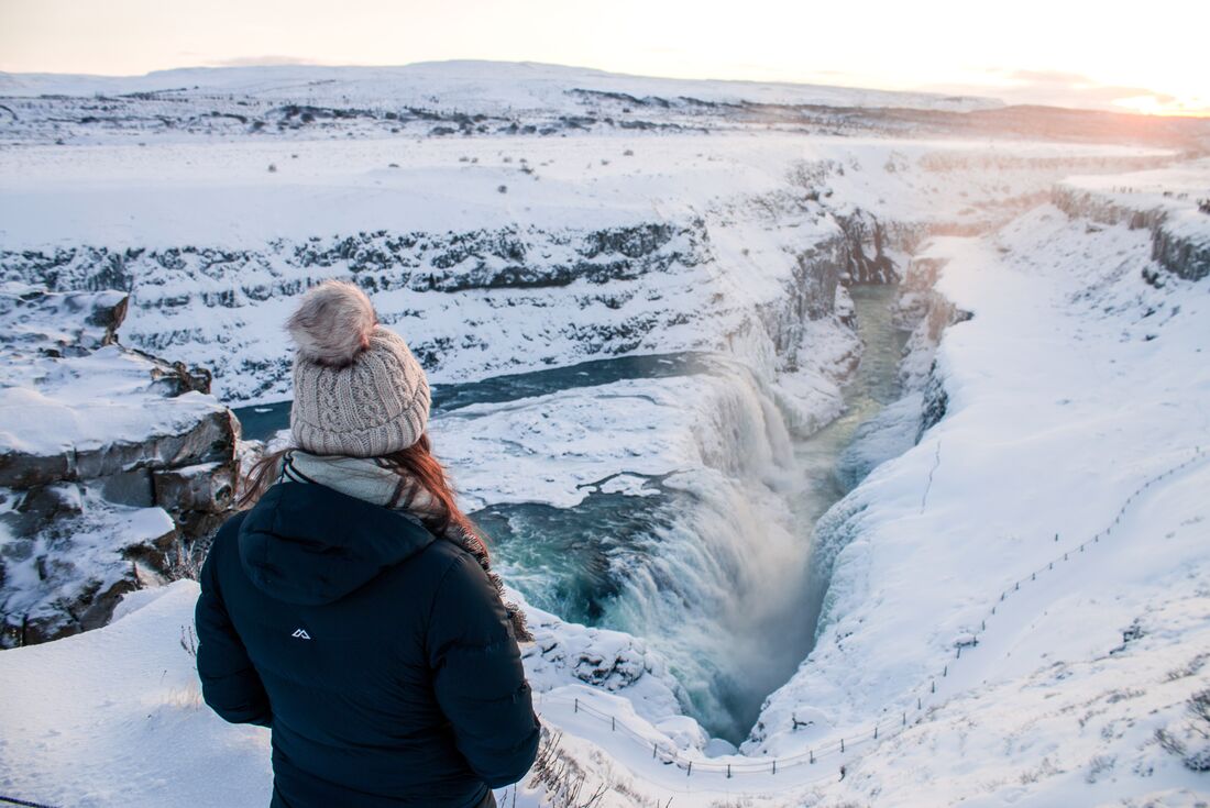 Visit Gulfoss waterfall on your way around Iceland's Golden Circle