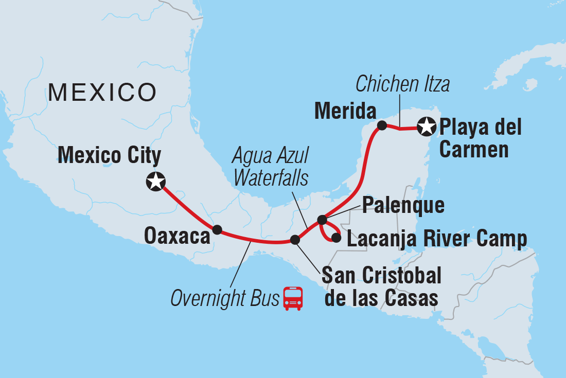 Map of Real Mexico including Mexico