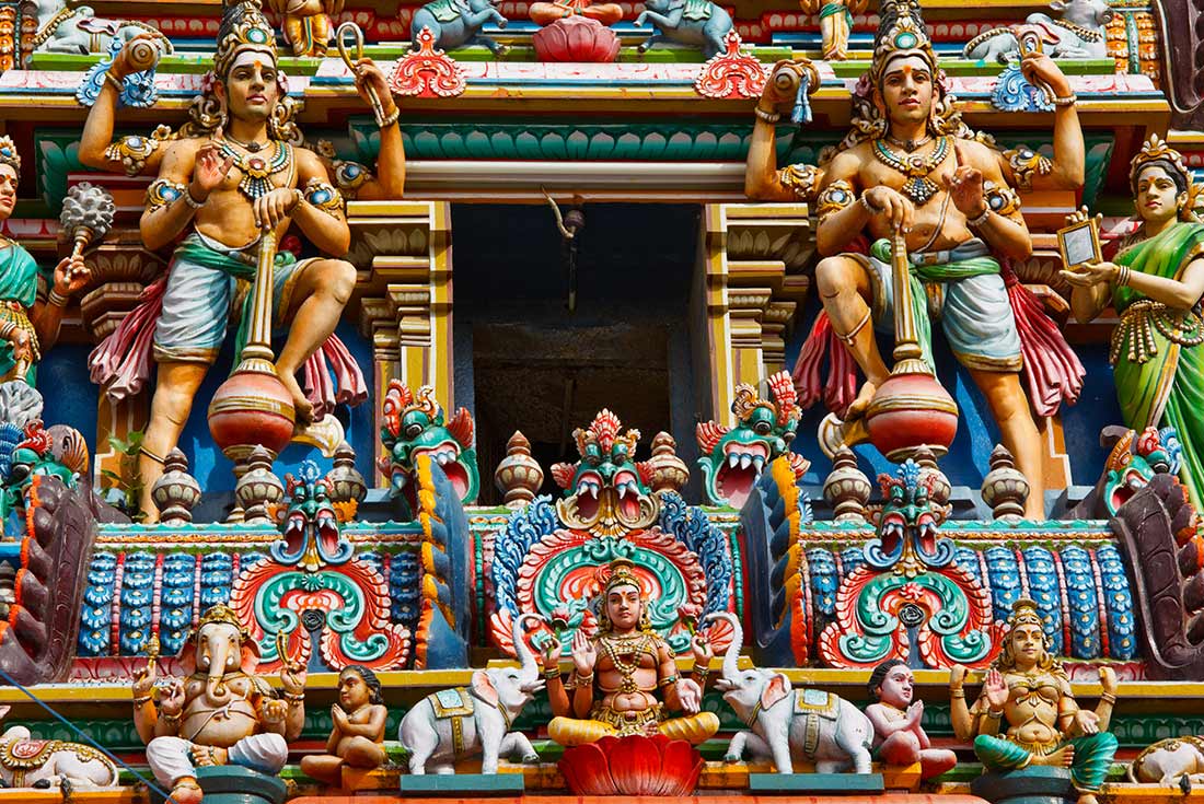 HHPS - Colourful details of a temple in Chennai 