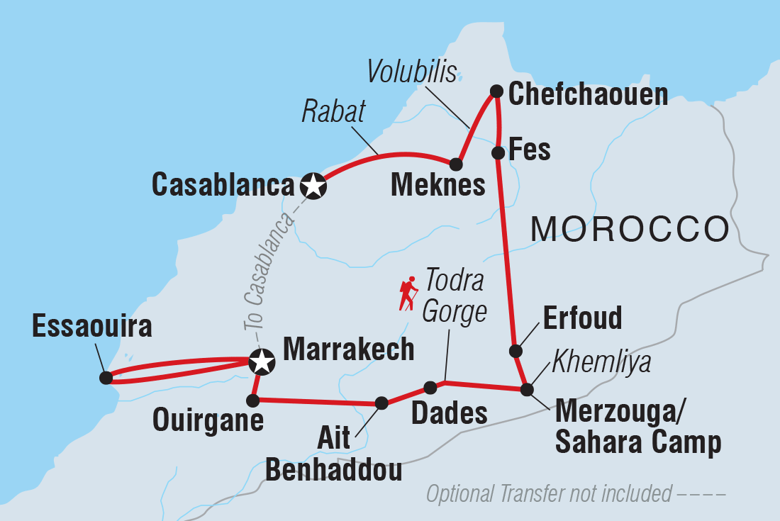 Map of Premium Morocco In Depth With Essaouira including Morocco