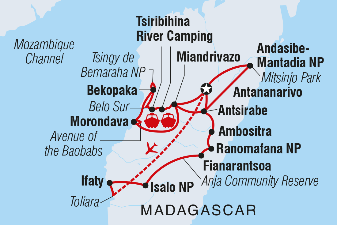 Map of Madagascar In Depth including Madagascar