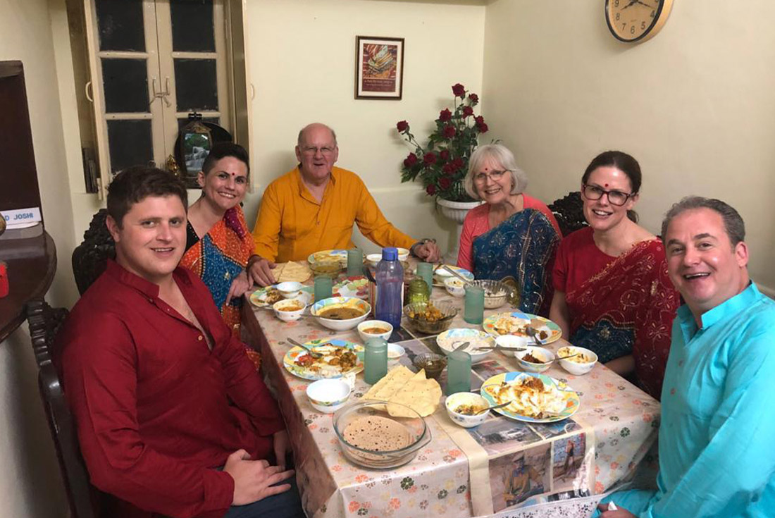 HHPG - Feature Activity: Travellers enjoying a home cooked meal by locals in Jaipur
