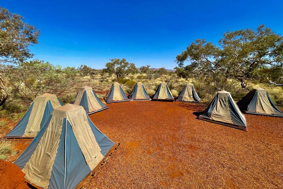 Karijini campsite, Western Australia