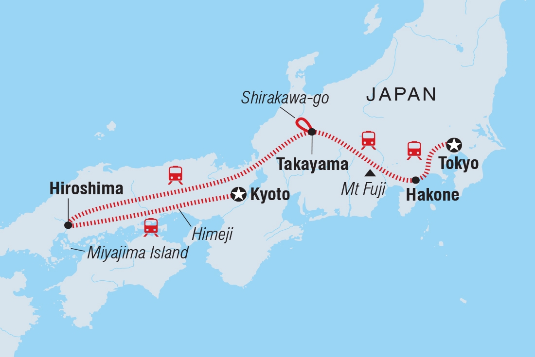 Map of Premium Japan including Japan
