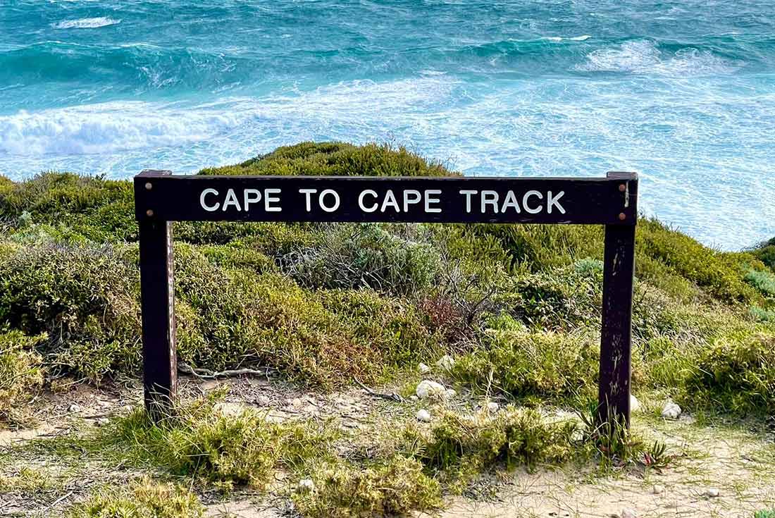 Sign leading to Cape to Cape Track, Australia
