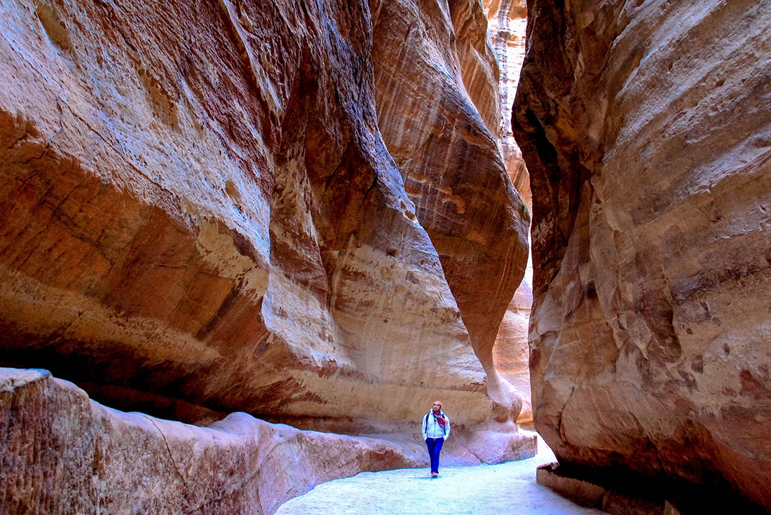 Take a walk through the stunning landscape of Petra