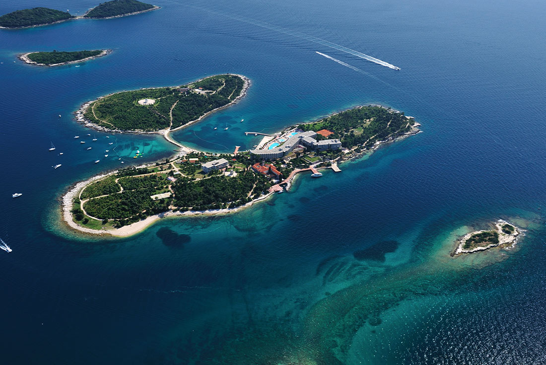 ZMPY - Croatia Feature Stay: Island Hotel Istra aerial view