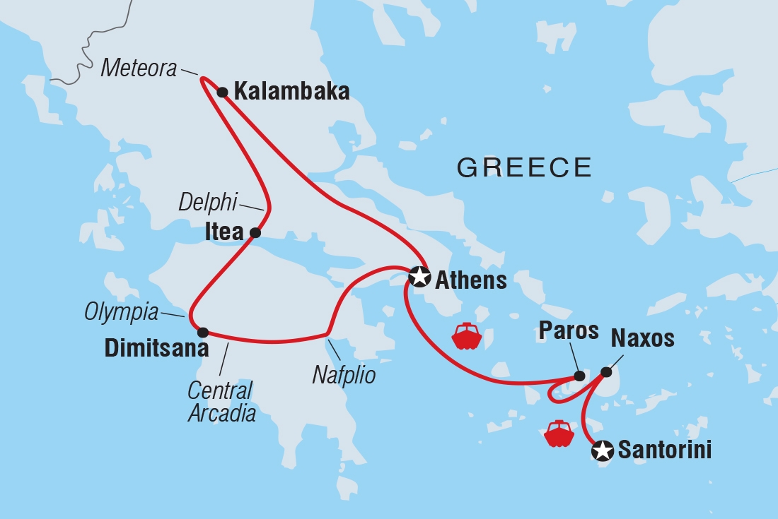 Map of Premium Greece In Depth including Greece