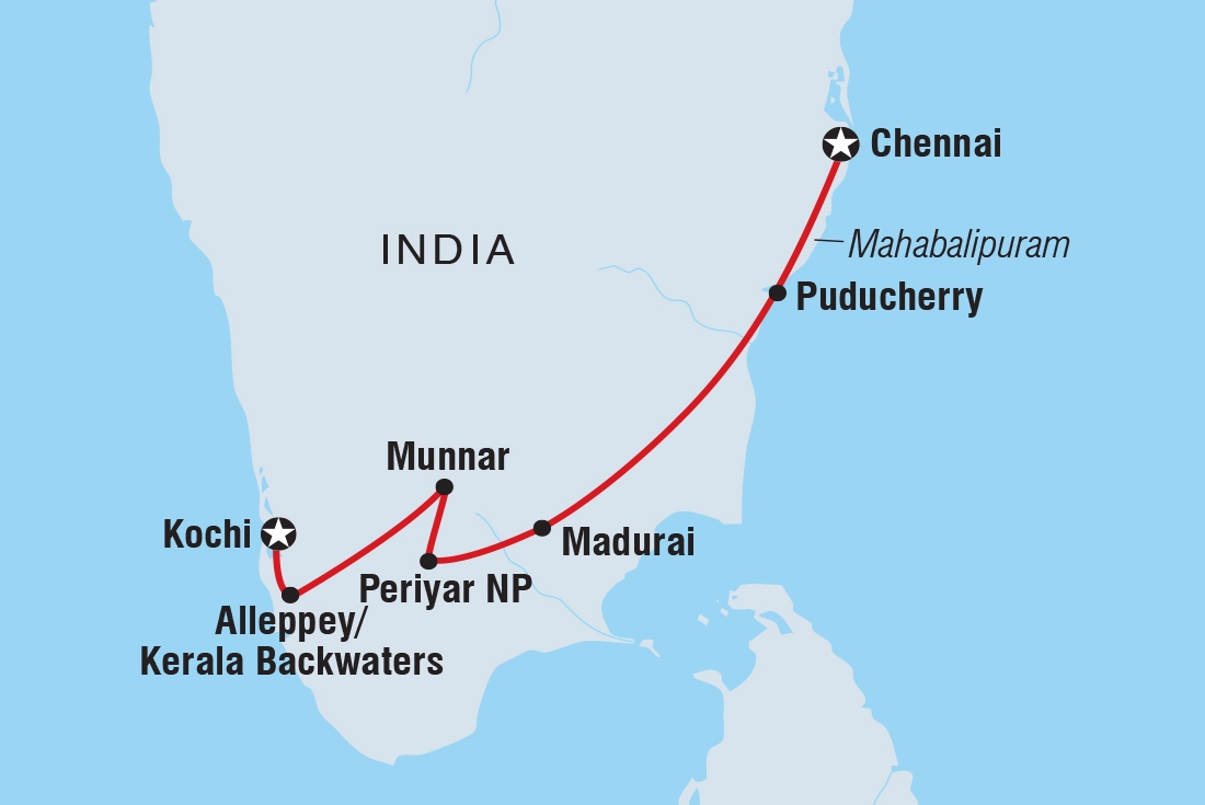 Map of Premium South India including India