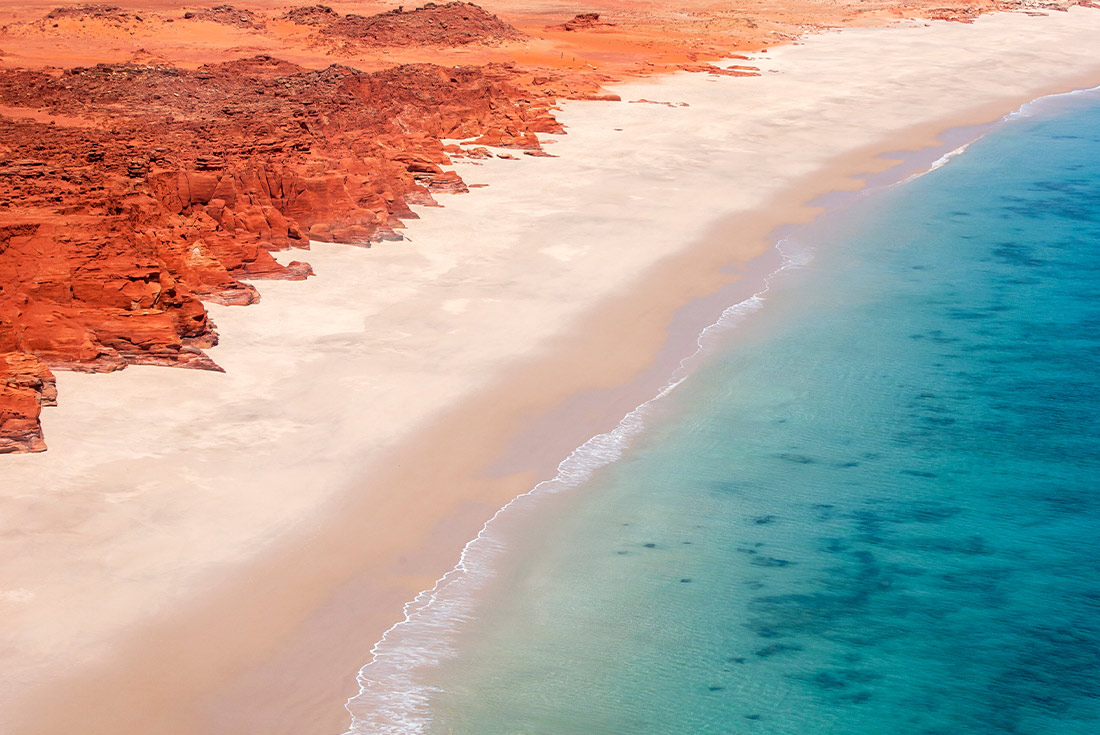 West Kimberley coastline at Cape Leveque in Western Australia in Australia.
