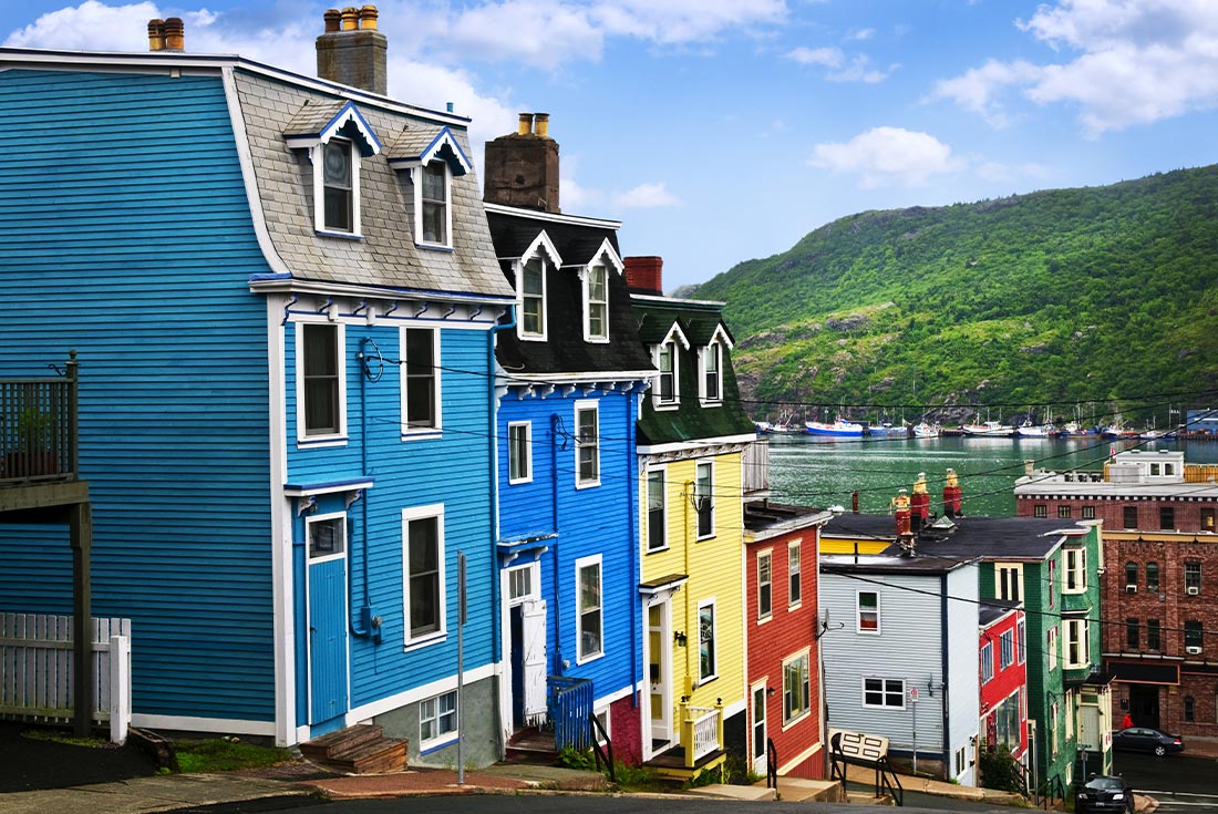 Colourful houses St John's, Newfoundland & Labrador, Canada
