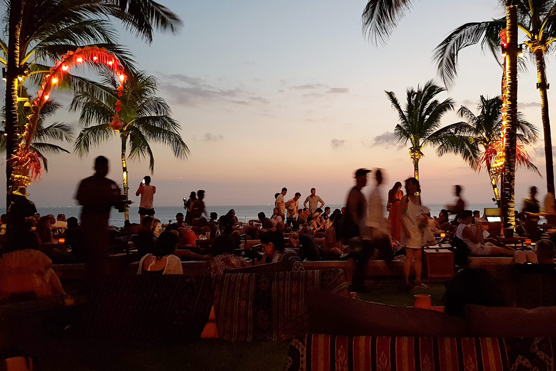 Seminyak beach club in Bali