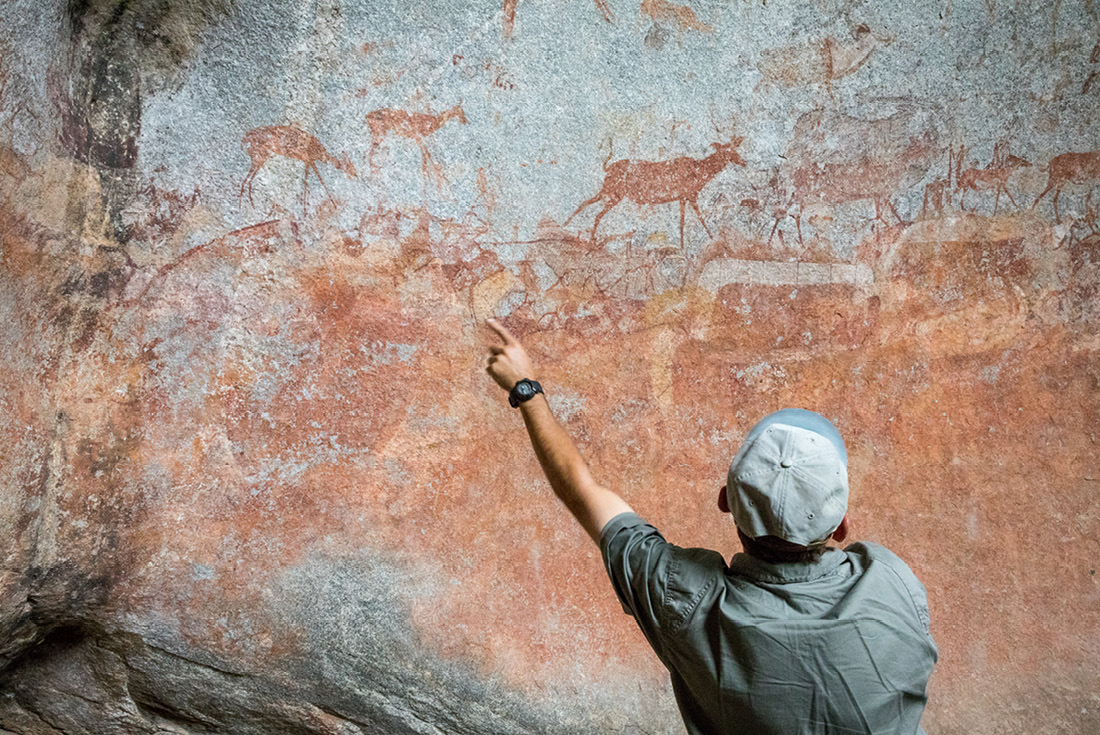 Intrepid Travel Zimbabwe Bulawayo rock paintings