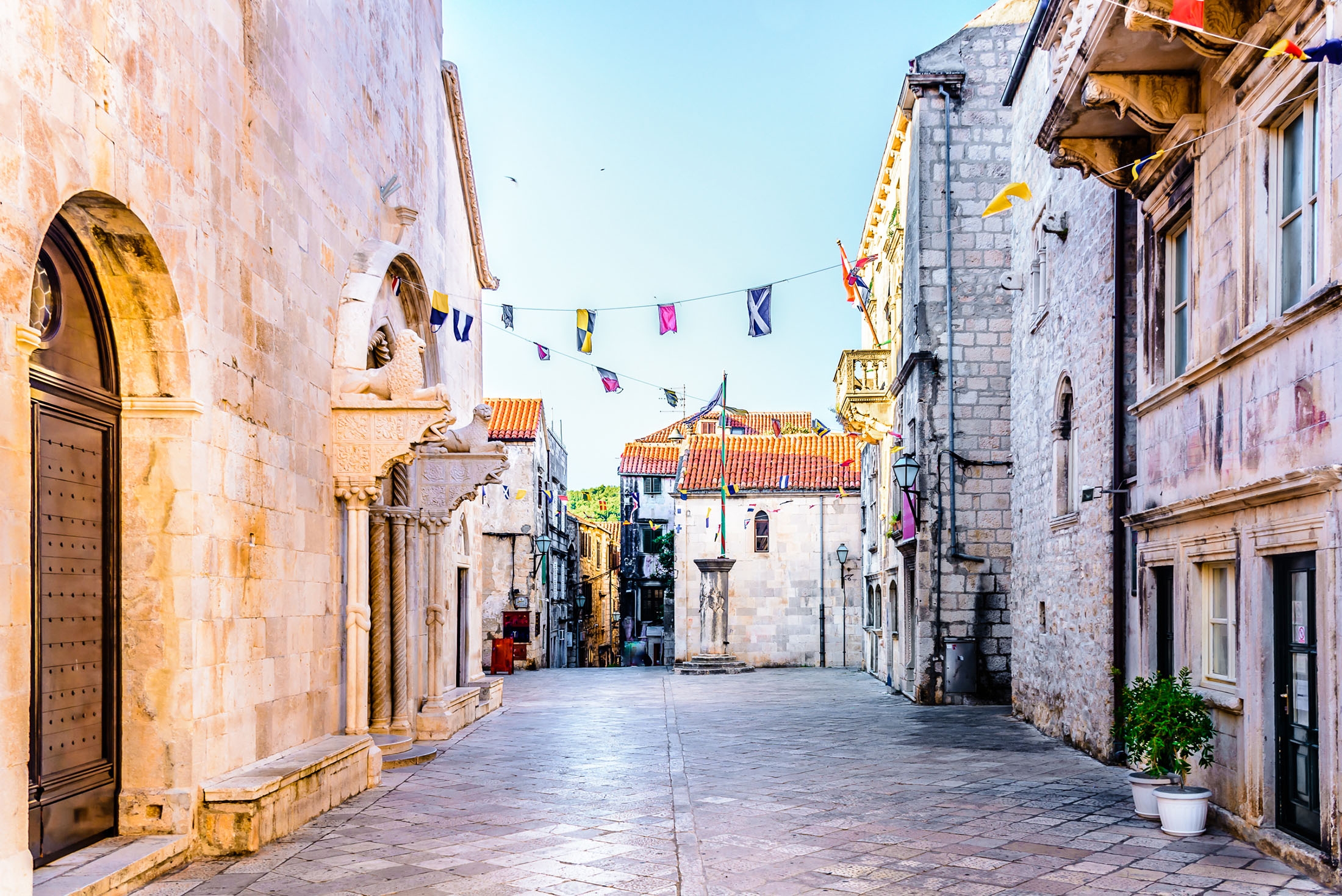 Beautiful old town Korcula, Croatia