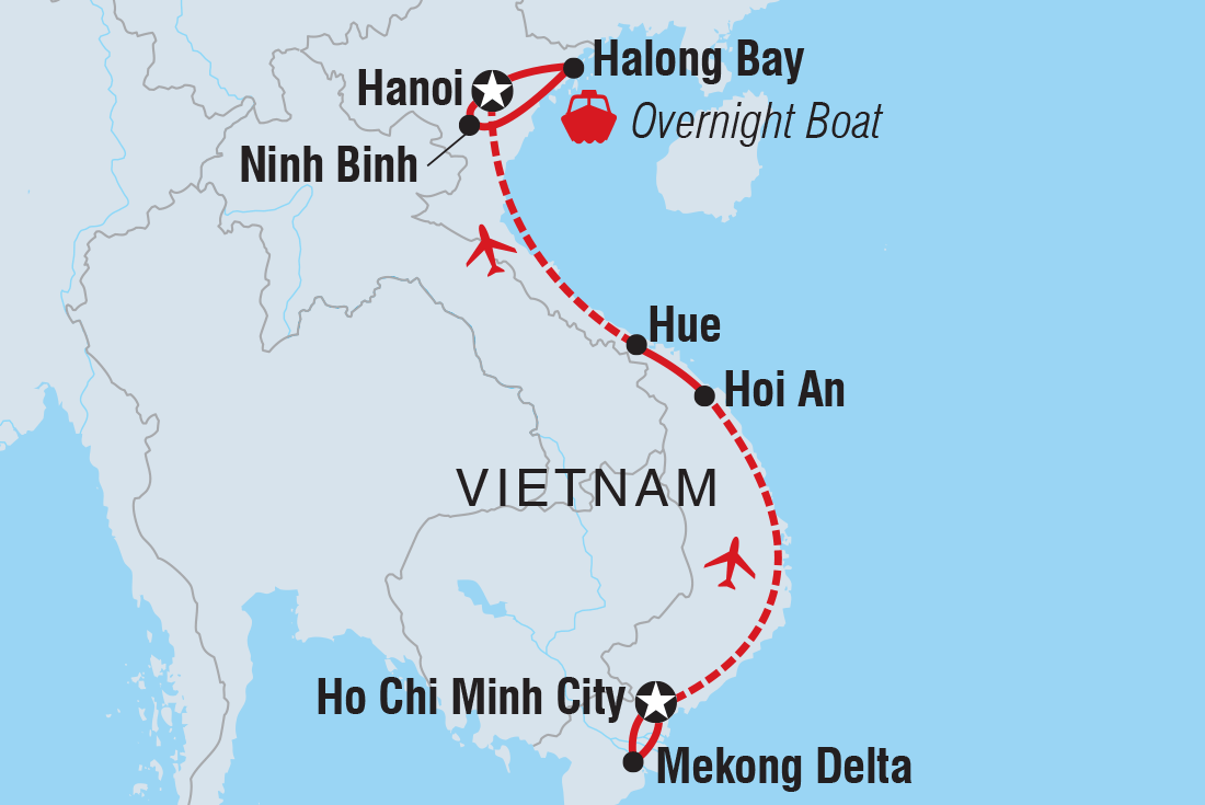 Map of Classic Vietnam including Vietnam