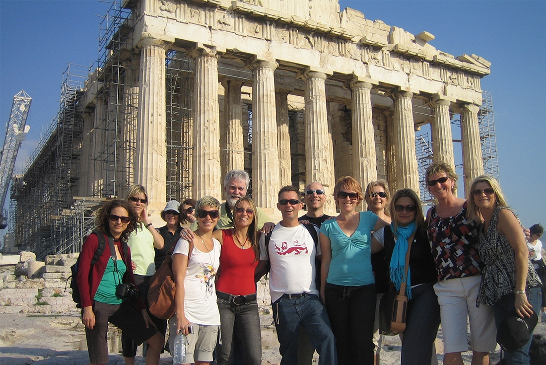 Greece, Athens, Acropolis Parthenon, Group
