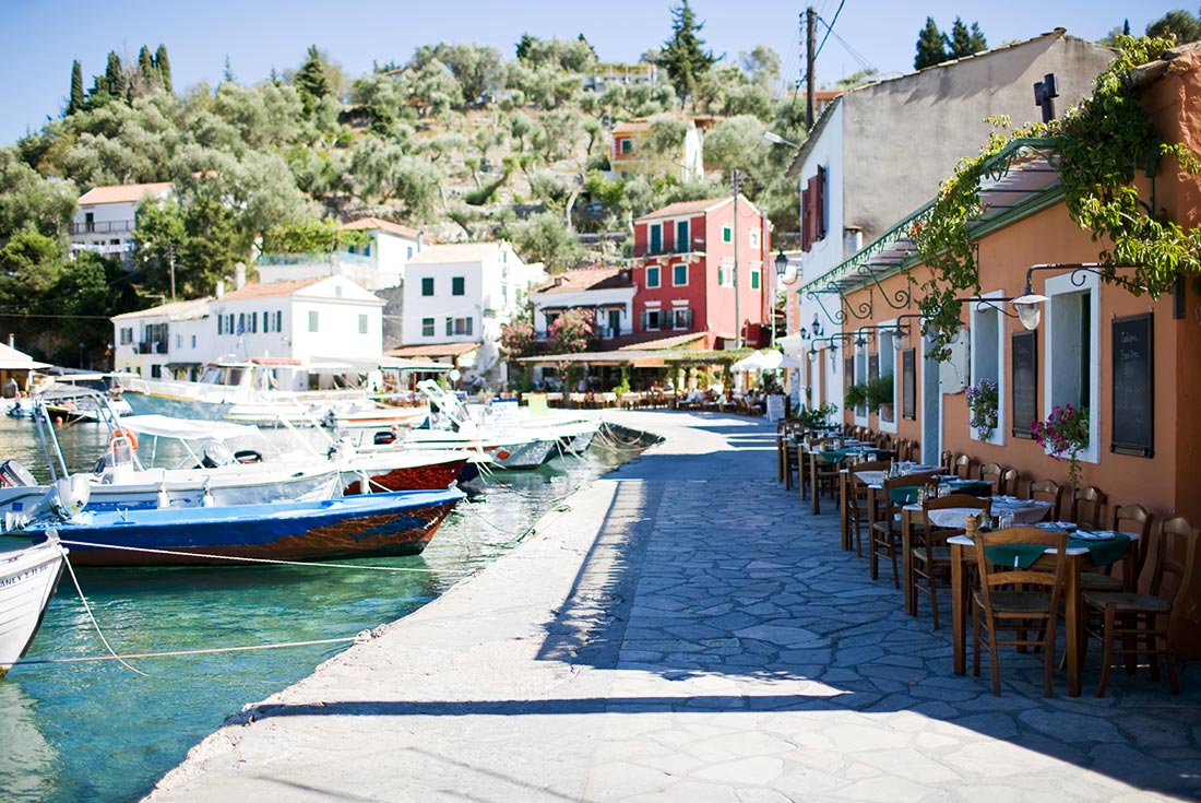 Paxos harbour, Greece