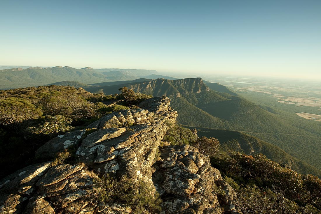 Views from the top of Mount William in Grampians National Park, Victoria