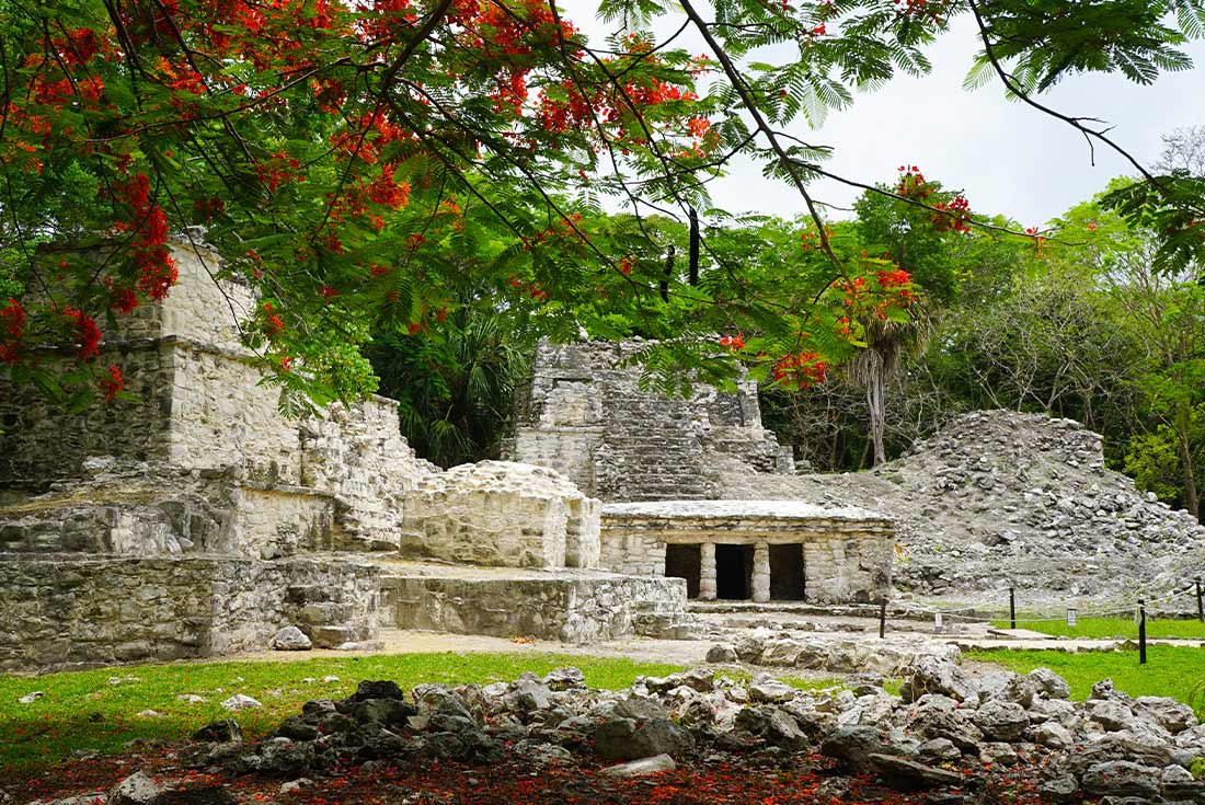 uyil Mayan Ruins in Sian Kaan Near Tulum Mexico