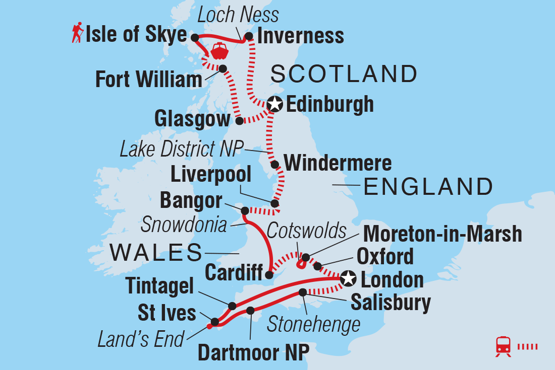 Map of Best Of The United Kingdom including United Kingdom
