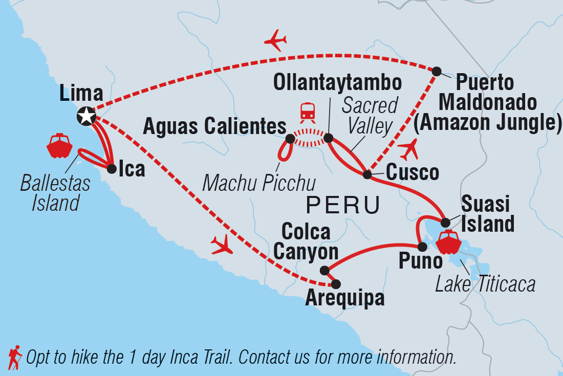 Map of Premium Peru In Depth With Ica Valley including Peru