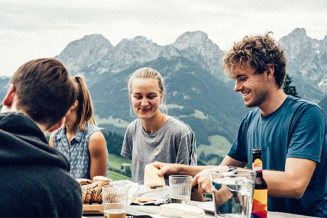 Enjoy a picnic in the Swiss Alps