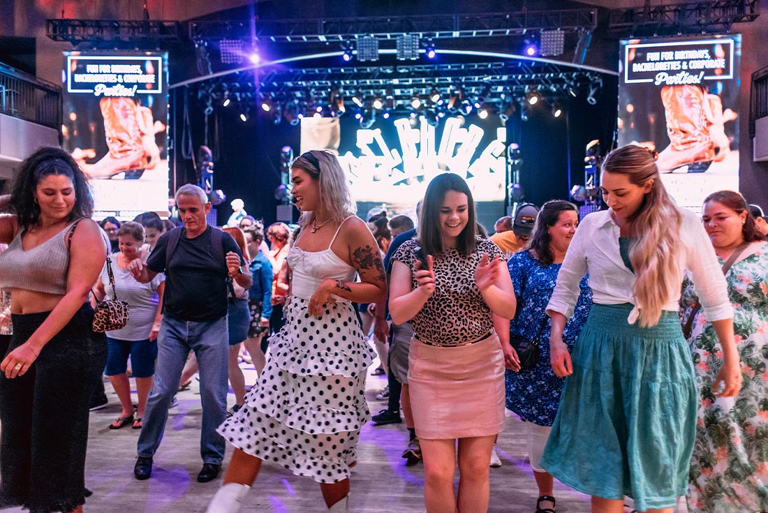 Group dancing in Nashville, USA
