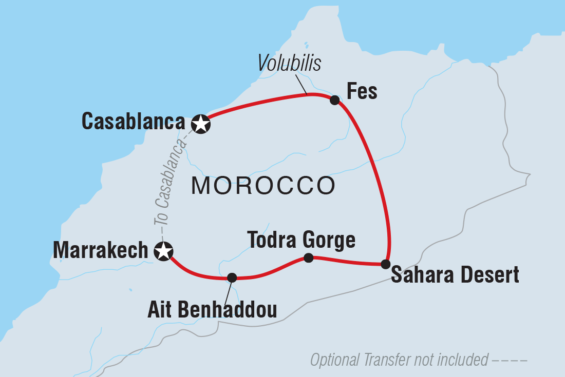 Map of Classic Morocco including Morocco