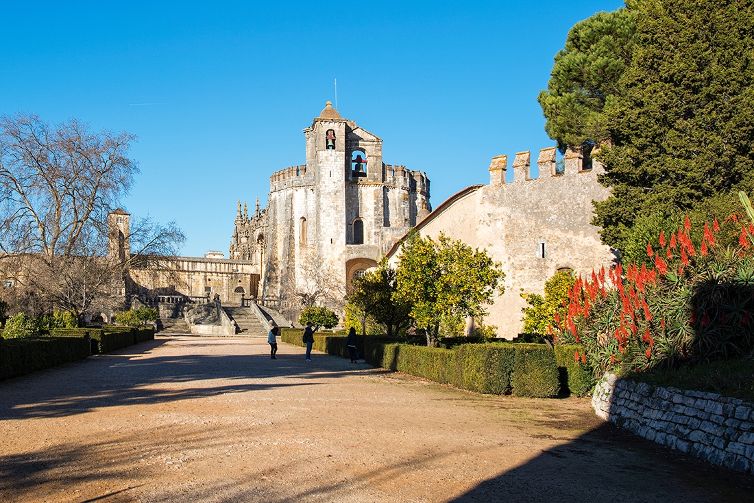 External view of the Convent of Christ. Tomar, Portugal