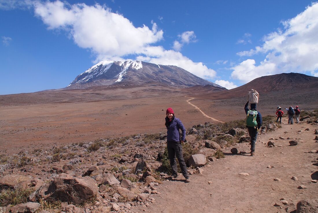 Group hike up Mount Kilimanjaro