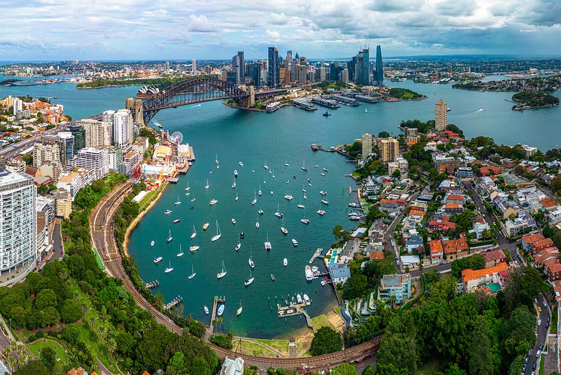 Panorama of Darling Harbour, Sydney, Australia