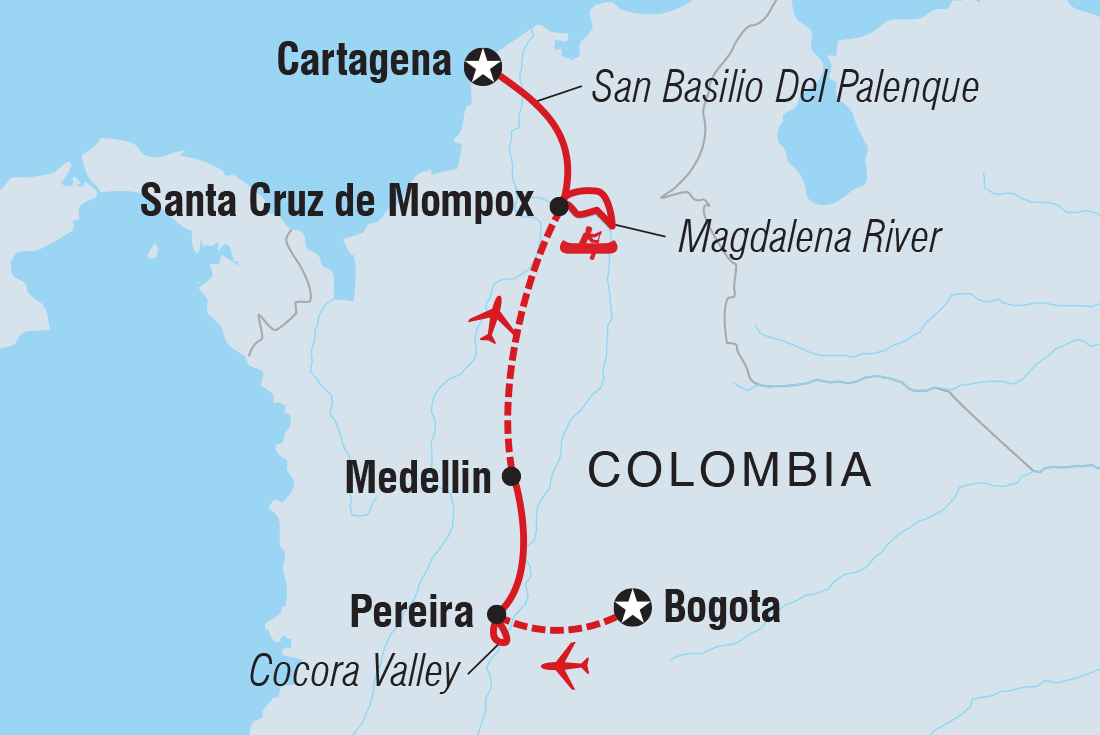 Map of Premium Colombia including Colombia