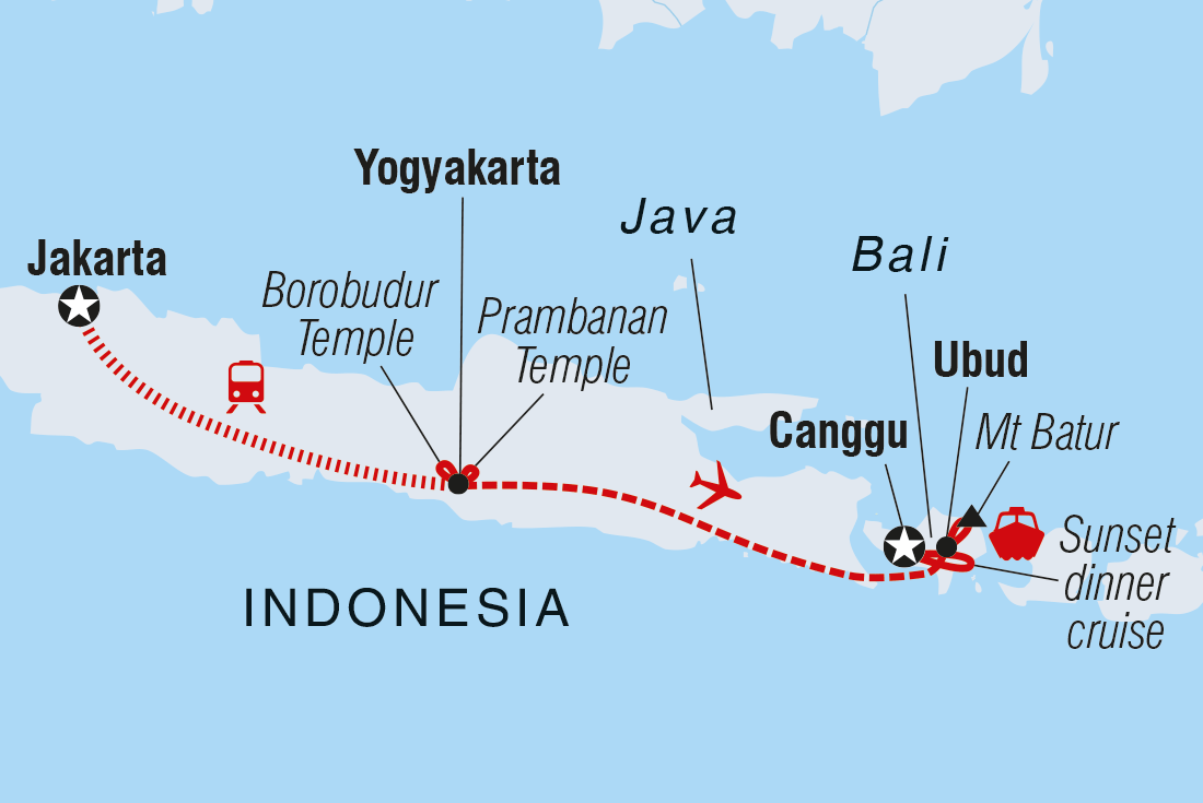 Map of Premium Java And Bali including Indonesia