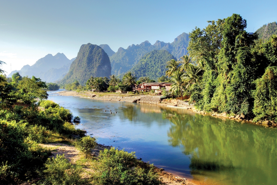 laos vang vieng song river