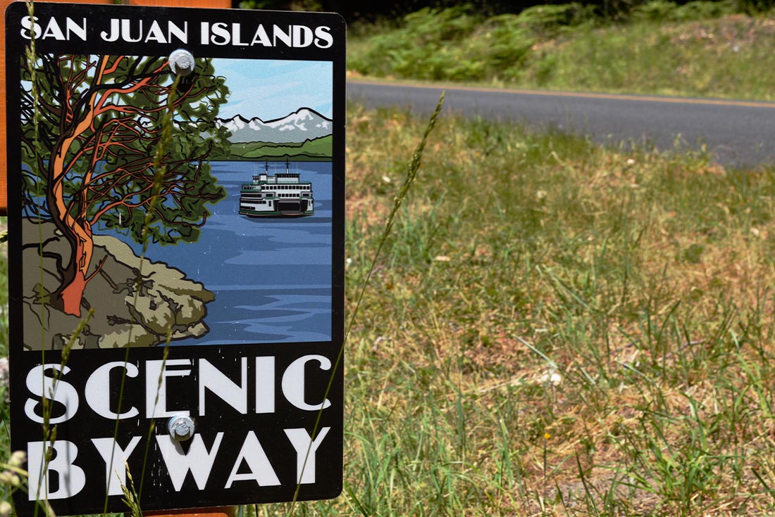 SSXJ - Signage for Scenic Byway, San Juan Islands