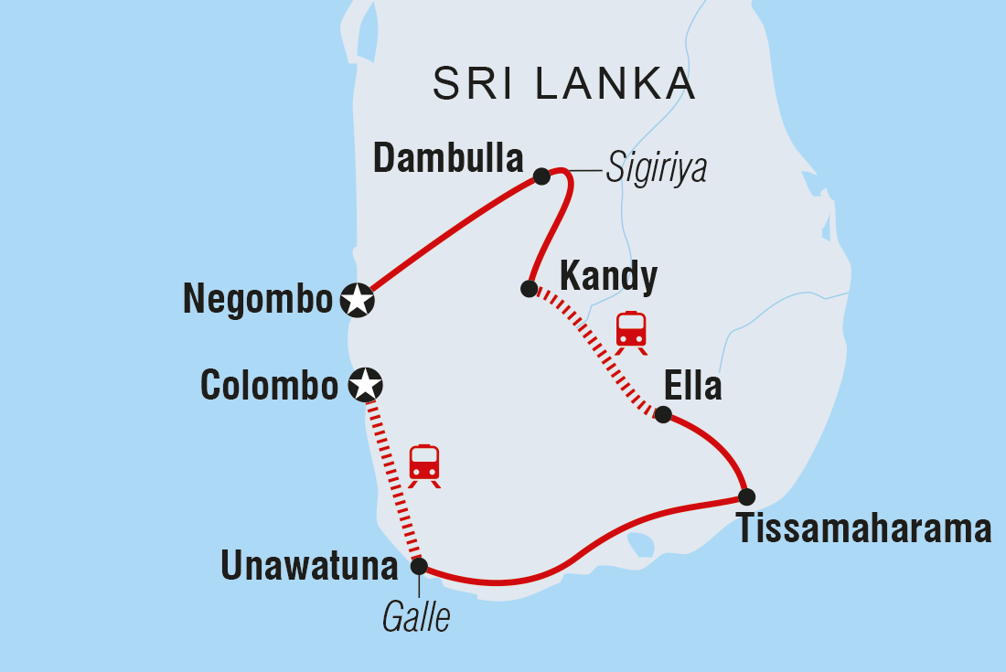 Map of Essential Sri Lanka including Sri Lanka