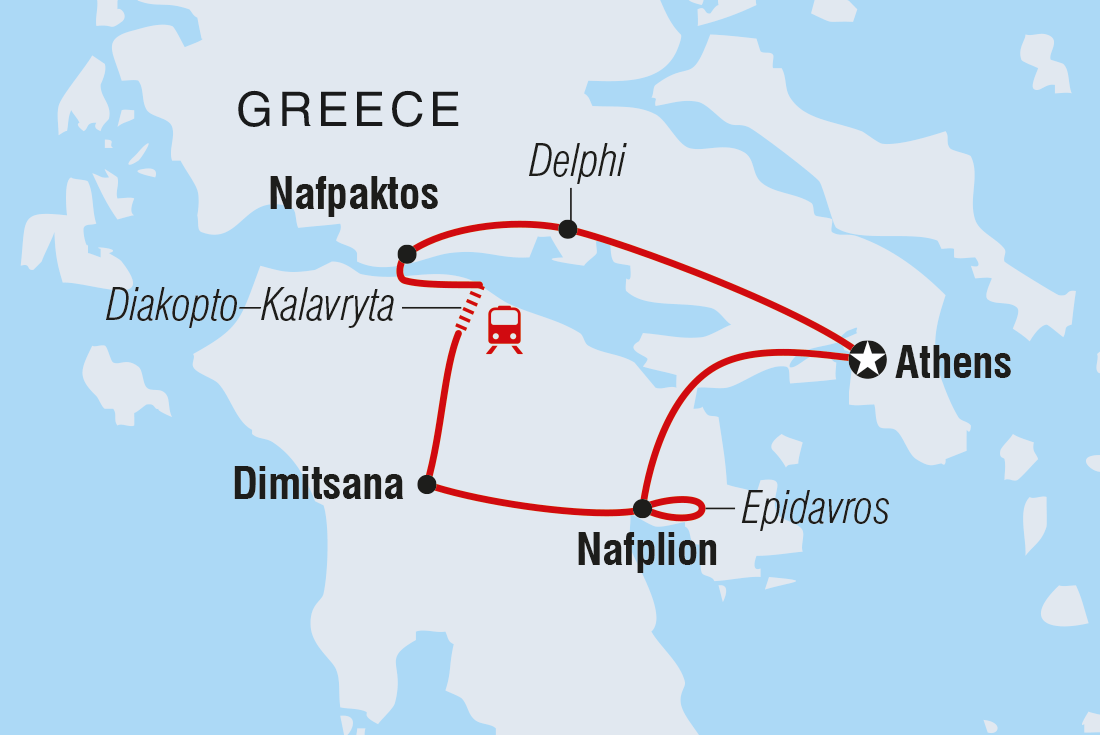 Map of Classic Greece including Greece