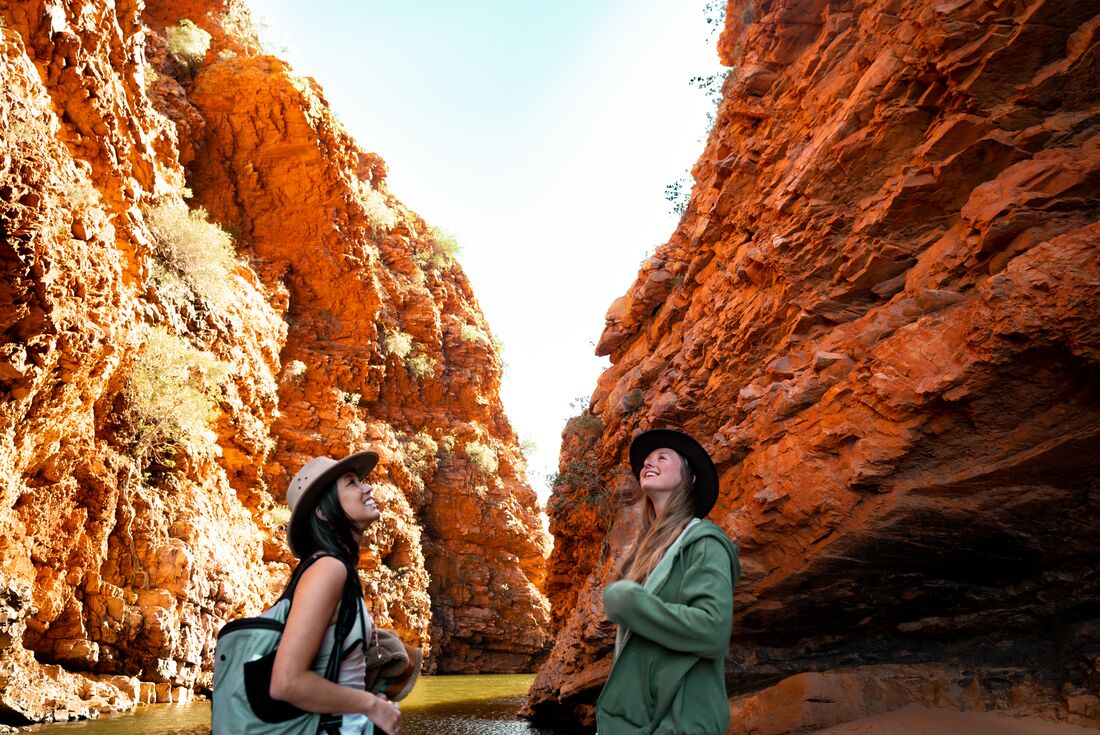 Travellers in the Red Centre, Australia